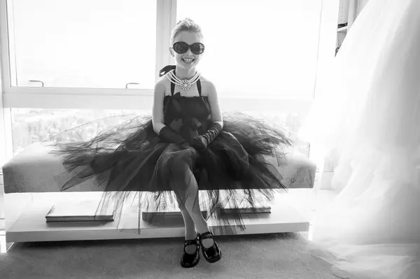 Flower girl and bridal styling at indoor Seattle-area wedding. Lovely Events.